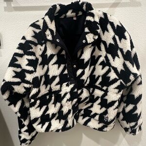 Hit the Slopes printed fleece jacket